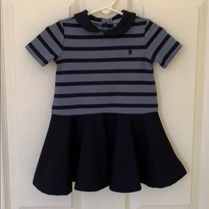 Ralph Lauren Navy striped dress